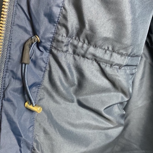 J Crew Factory Vail Puffer Coat with Hood Navy Blue Size LP - Picture 9 of 14